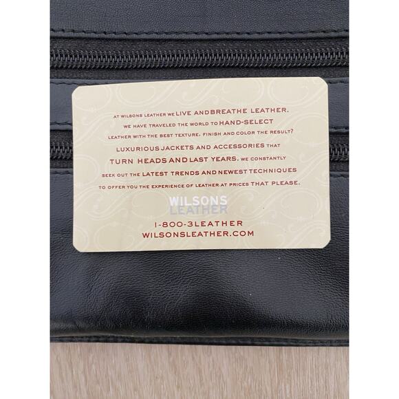 Vtg Wilsons Leather Black Leather Fanny Pack 90’s Streetwear Dadcore - Picture 8 of 10